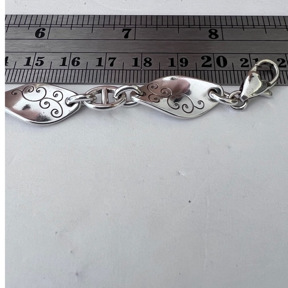Brighton twirl bracelet new with tag.  Silver plated. Very shiny. - Picture 4 of 4